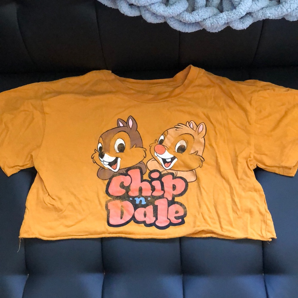 Disney Chip n Dale crop top shirt!
